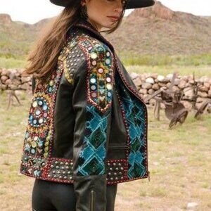 Double D Ranch Abenaki Biker/Bomber Jacket